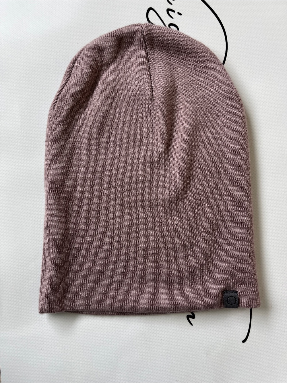 Empyre Mauve Knit Slouch Beanie